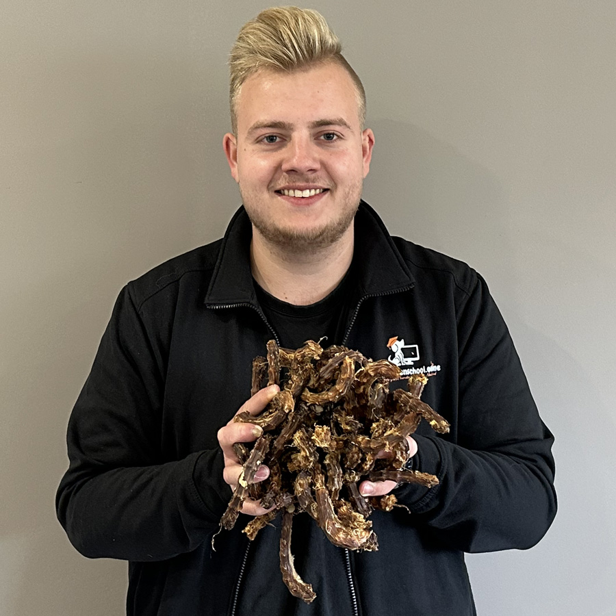 Gedroogde kippennekken