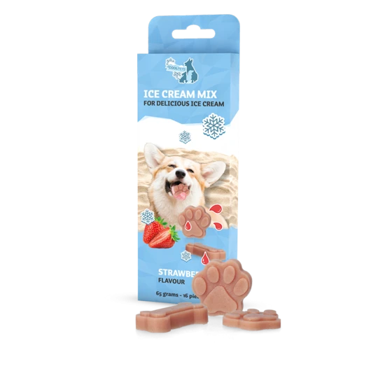 coolpets dog ice mix strawberry