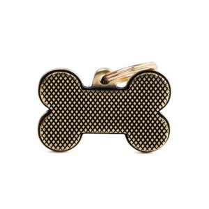 hondenpenning big bone bronx rhombus English brass