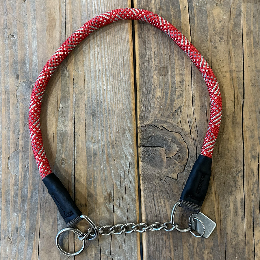 Escape proof halsbanden rood grijs
