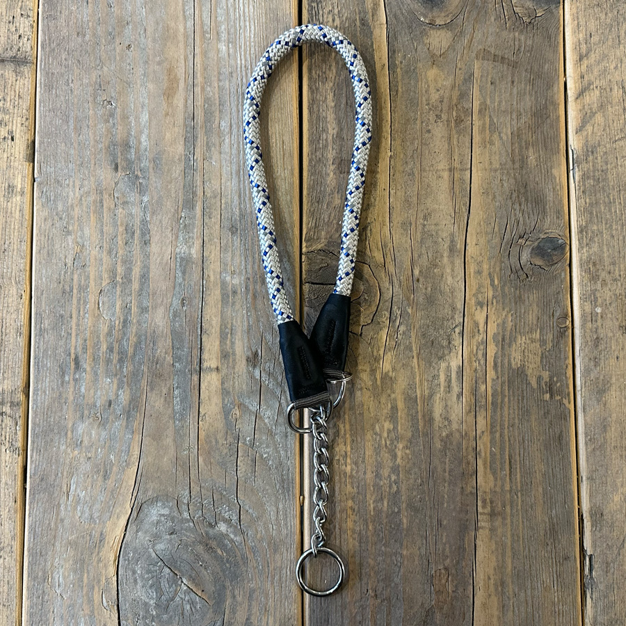 anti ontsnap halsbanden stichting grijs blauw