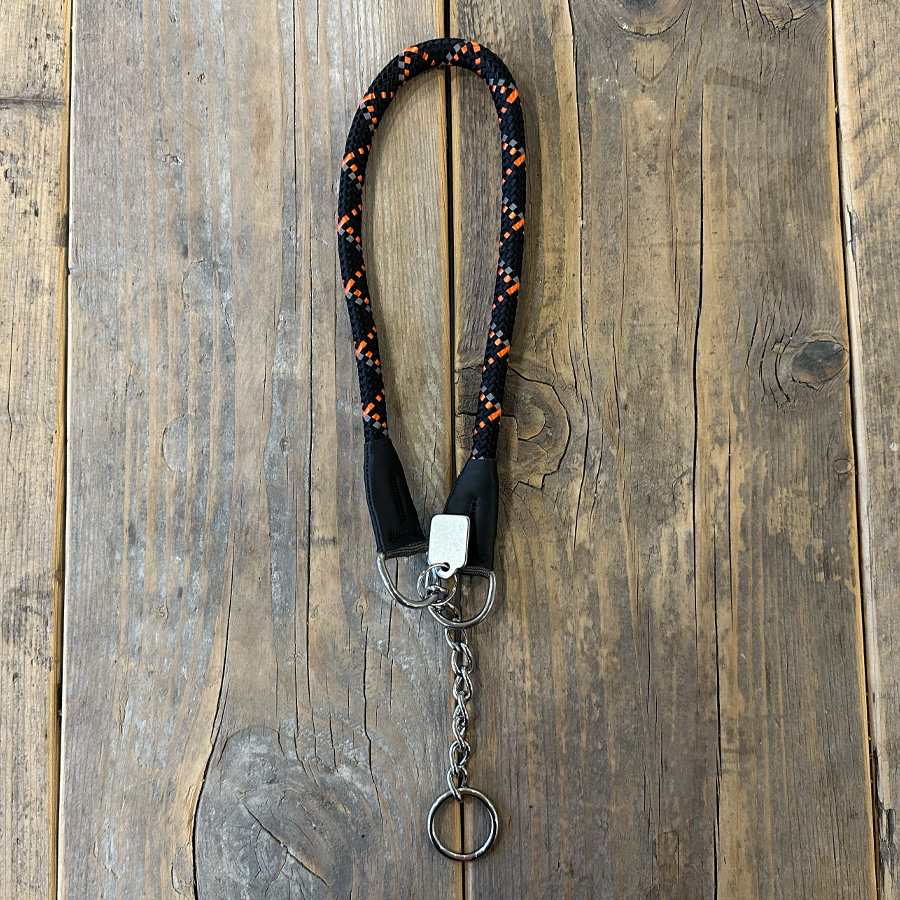 anti ontsnap halsbanden stichting zwart oranje