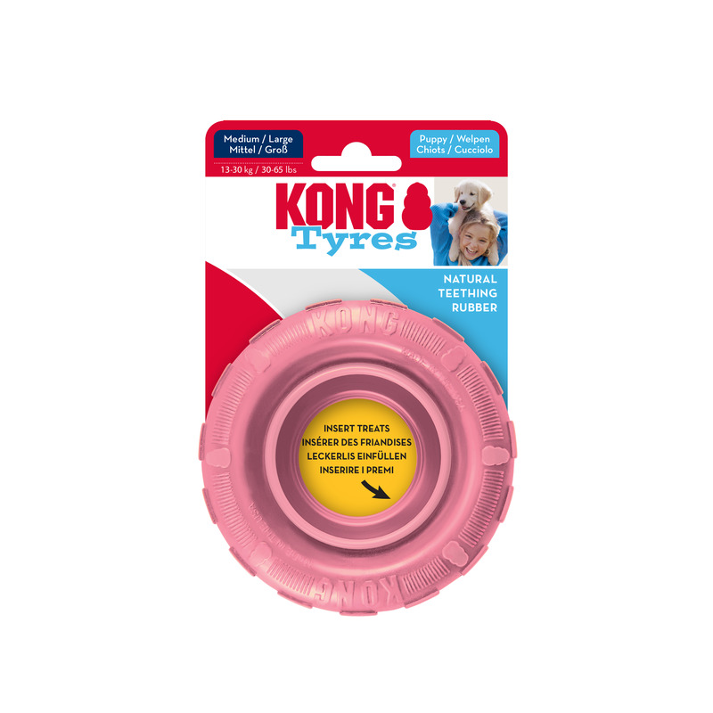 KONG Puppy Tyres roze small