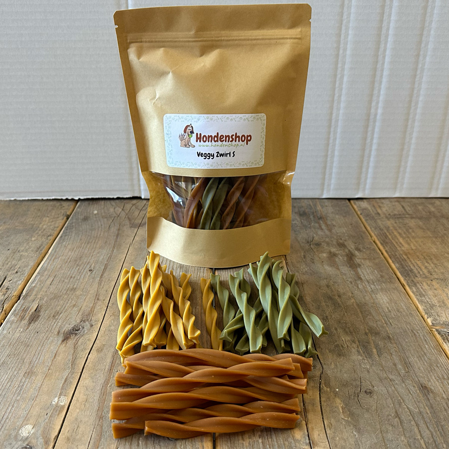 veggy zwirl s kauwstaven hond plantaardig