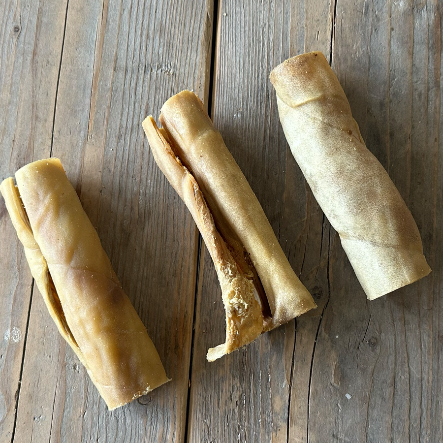 Geitenkophuid gedroogde hondensnack