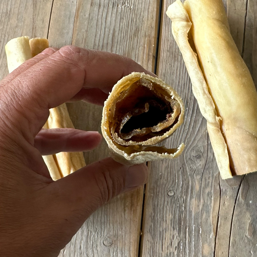 Lamskophuid rollen 15cm