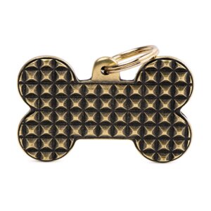 Bronx XL Bone with Studs English Brass
