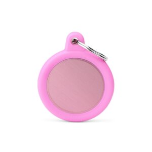 Hushtag Pink Aluminum Circle avec Rubber