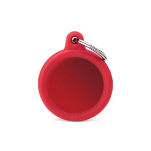 Hushtag Red Aluminum Circle with Rubber