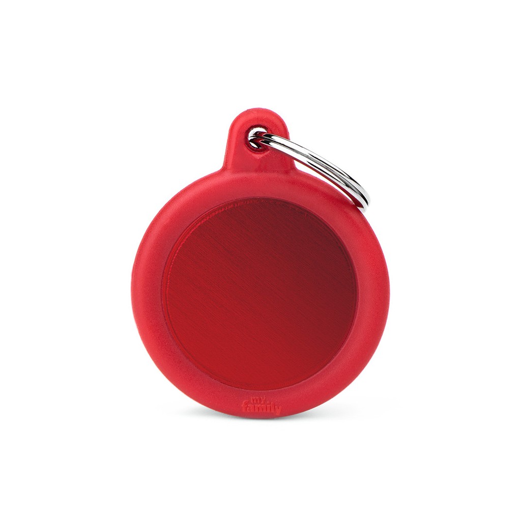 Hushtag Red Aluminum Circle with Rubber