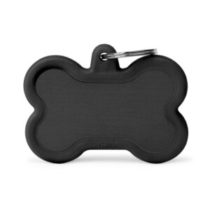Hushtag XL Black Aluminum Bone with Rubber