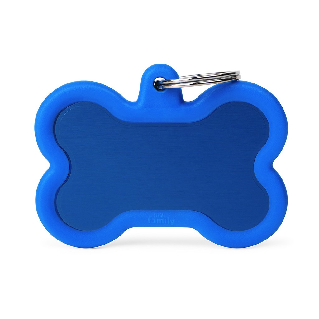 Hushtag XL Blue Aluminum Bone with Rubber
