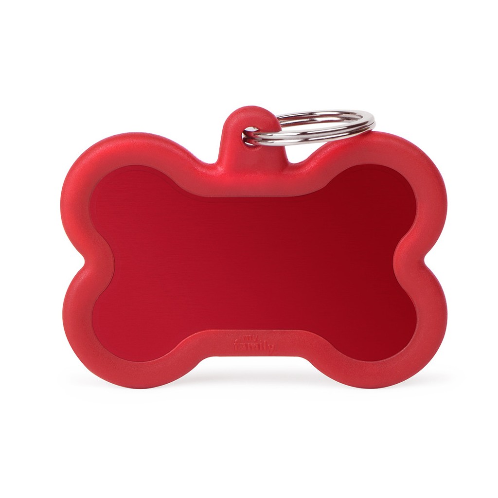 Hushtag XL Red Aluminum Bone with Rubber