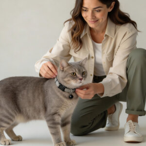 51 Degrees North kattenhalsband Wanderful grijs