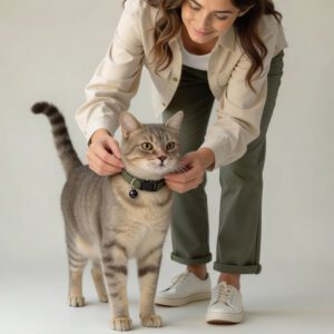 51 Degrees North kattenhalsband Wanderful groen