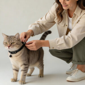 kattenhalsband Wanderful zwart