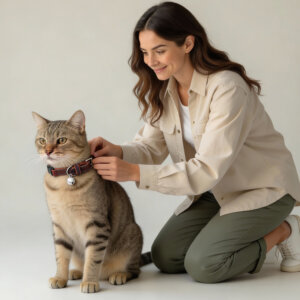 51 Degrees North kattenhalsband Rood