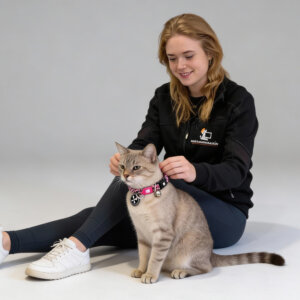 max Molly Smart ID Cat Collar Leopard pink