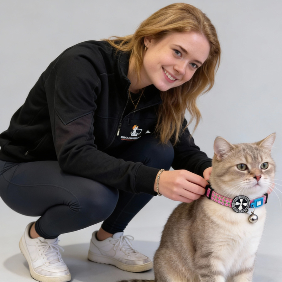 max Molly Smart ID Cat Collar Retro pink