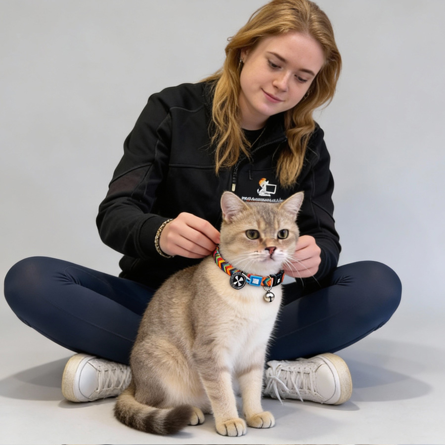 max molly Smart ID Cat Collar Summertime