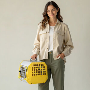 Care2 reismand kat geel