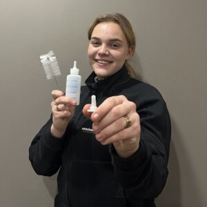 speen fles en borstel