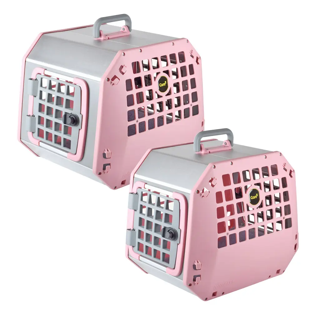 roze draagbench auto kat